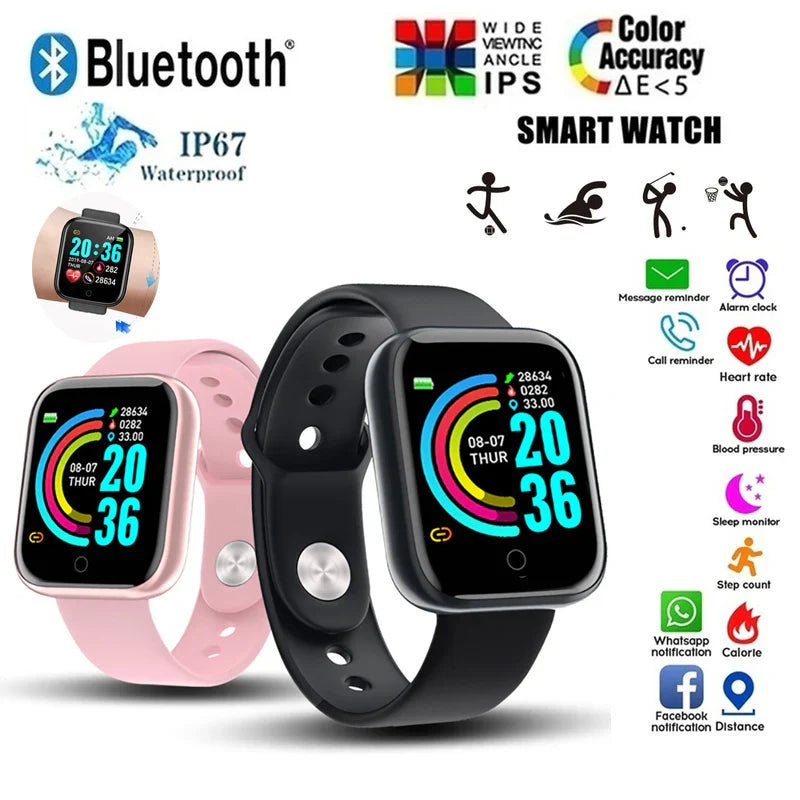 Smart Watch Bluetooth Fitness Tracker Sleep Health Monitor