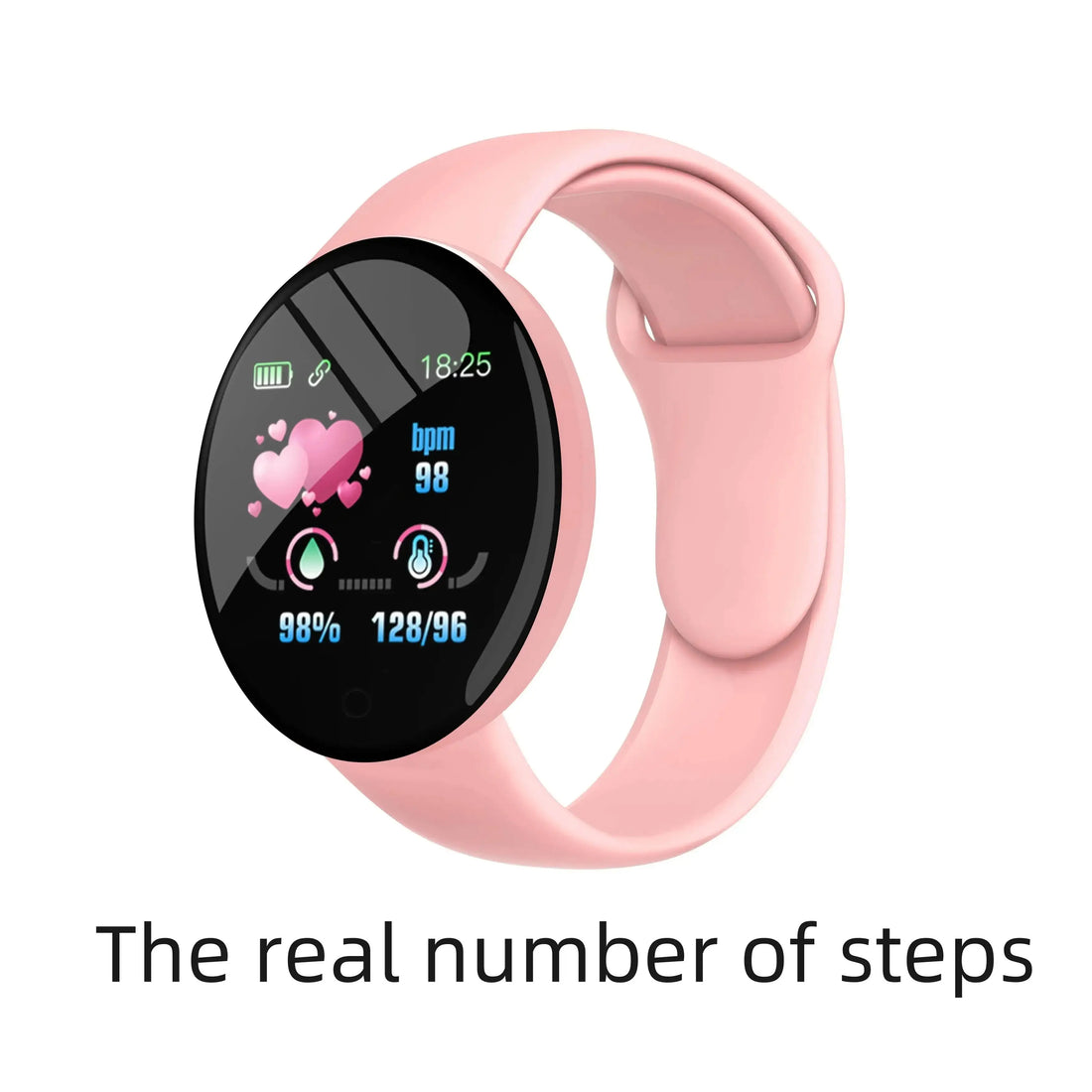 B41 Real Step Count Smart Watch Fitness Tracker Men Women