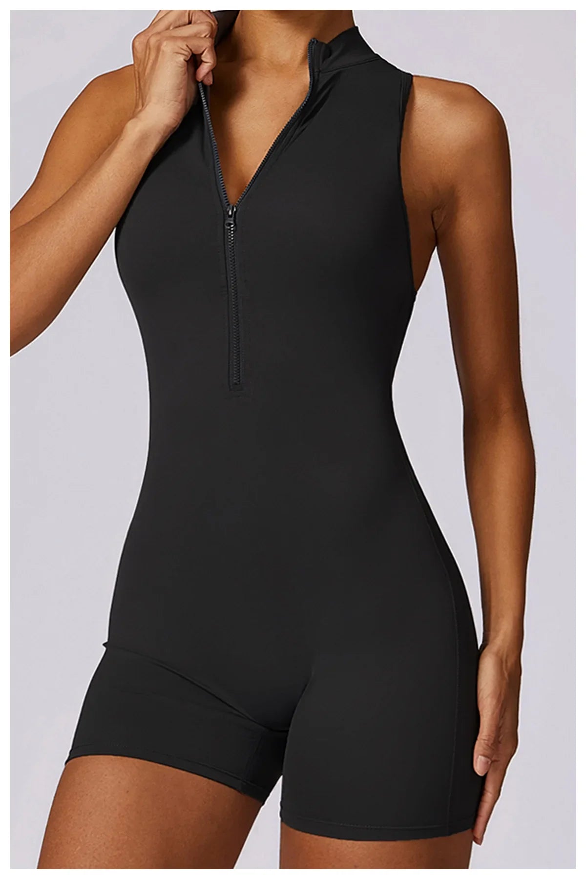 Women Sleeveless Jumpsuit Slim Fit Activewear Workout Yoga Outfit