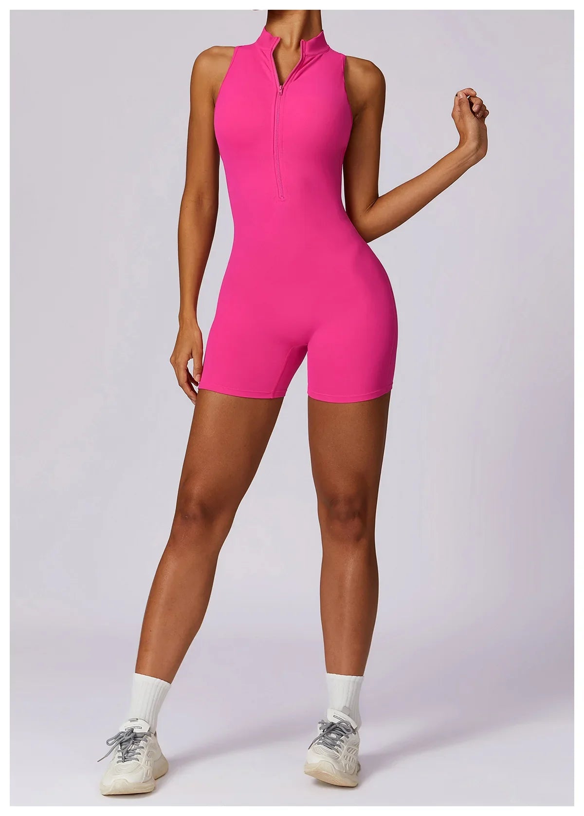Women Sleeveless Jumpsuit Slim Fit Activewear Workout Yoga Outfit