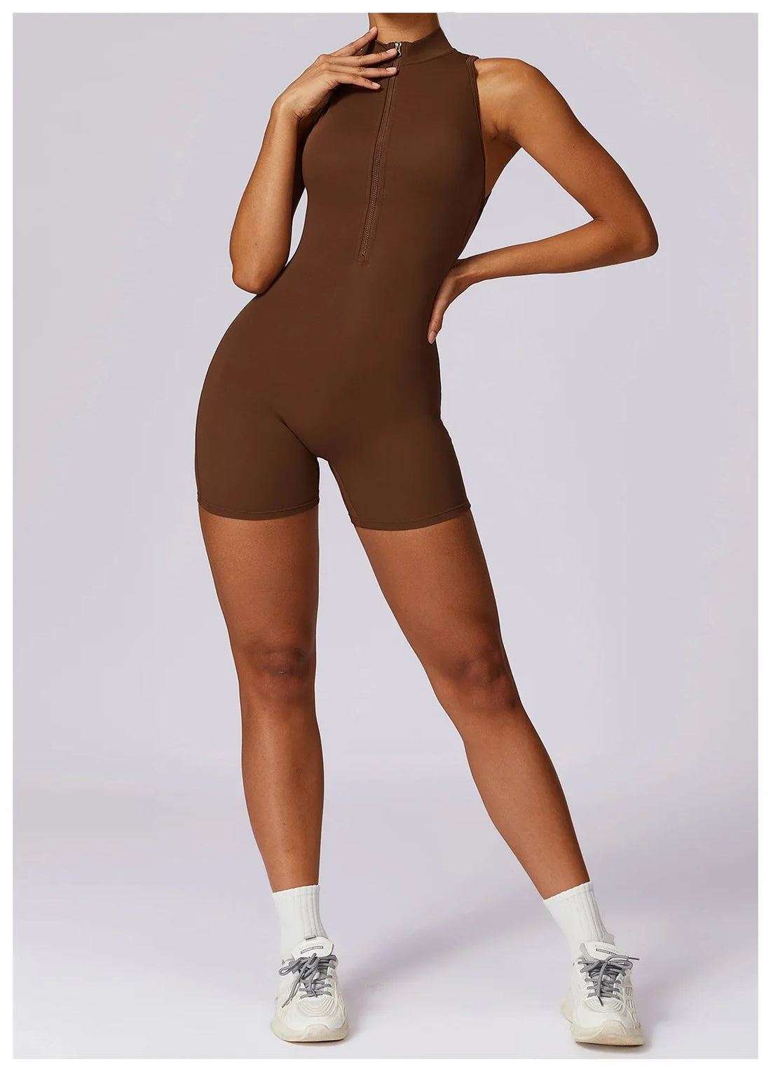 Women Sleeveless Jumpsuit Slim Fit Activewear Workout Yoga Outfit
