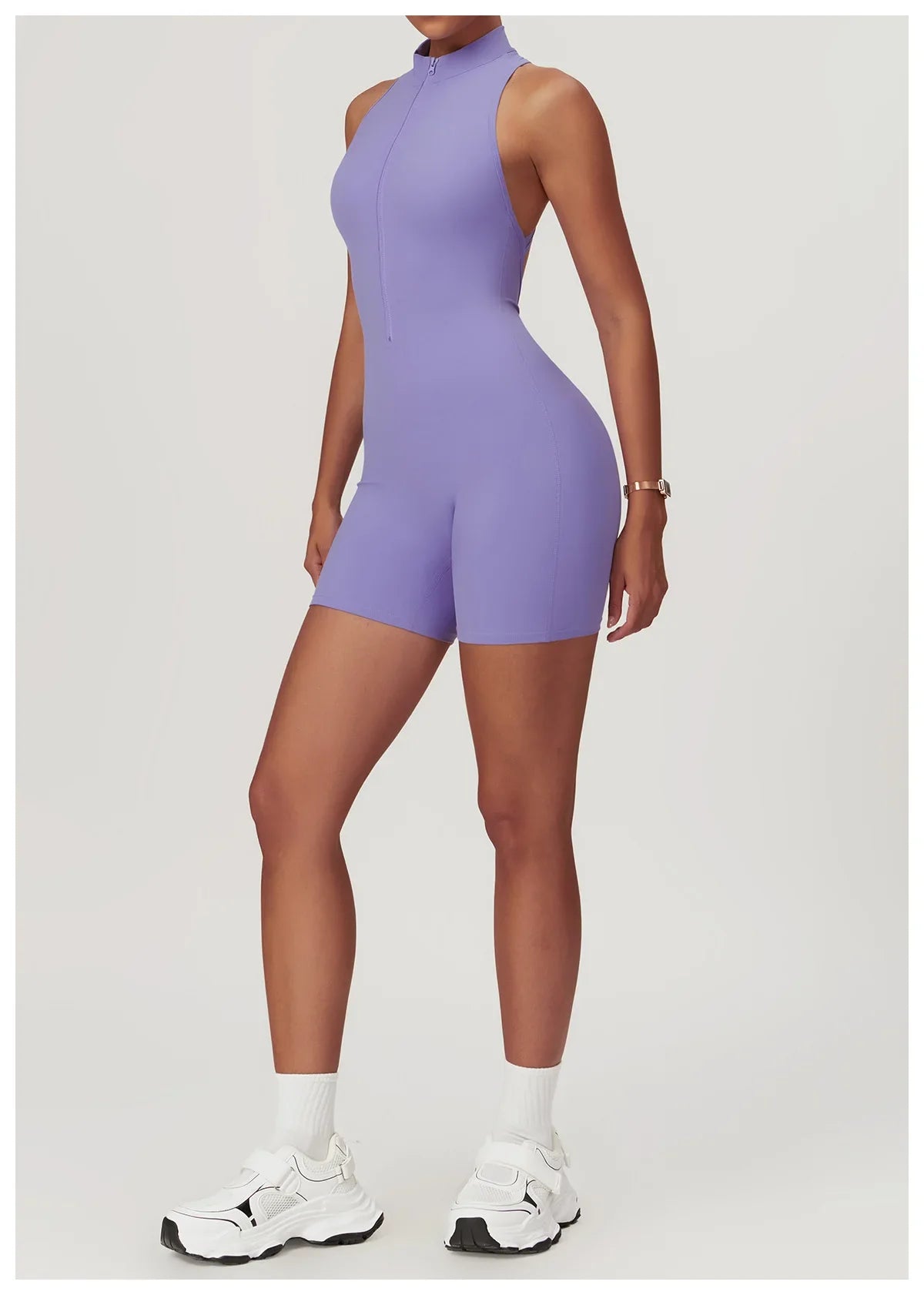 Women Sleeveless Jumpsuit Slim Fit Activewear Workout Yoga Outfit