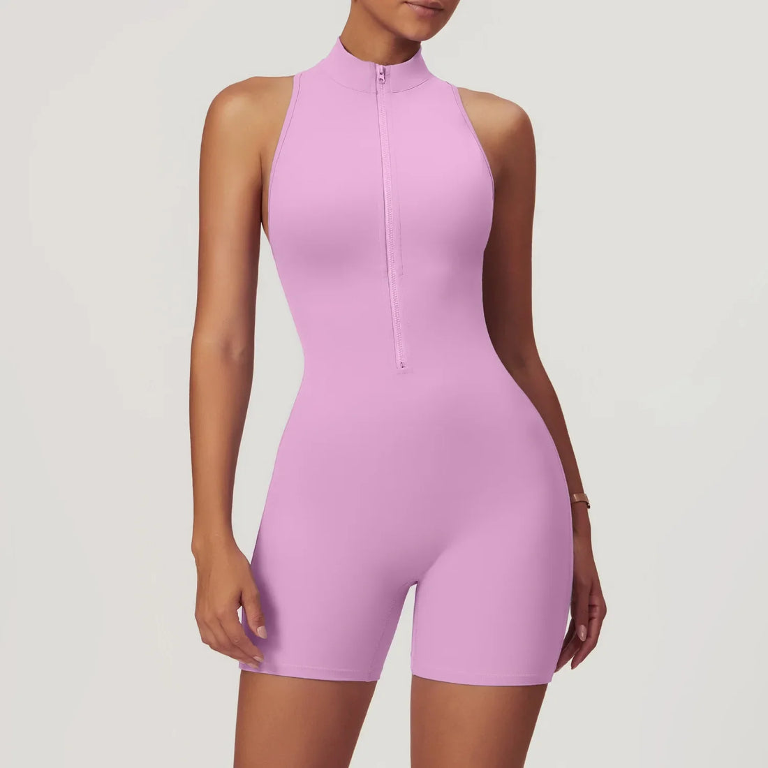 Women Sleeveless Jumpsuit Slim Fit Activewear Workout Yoga Outfit