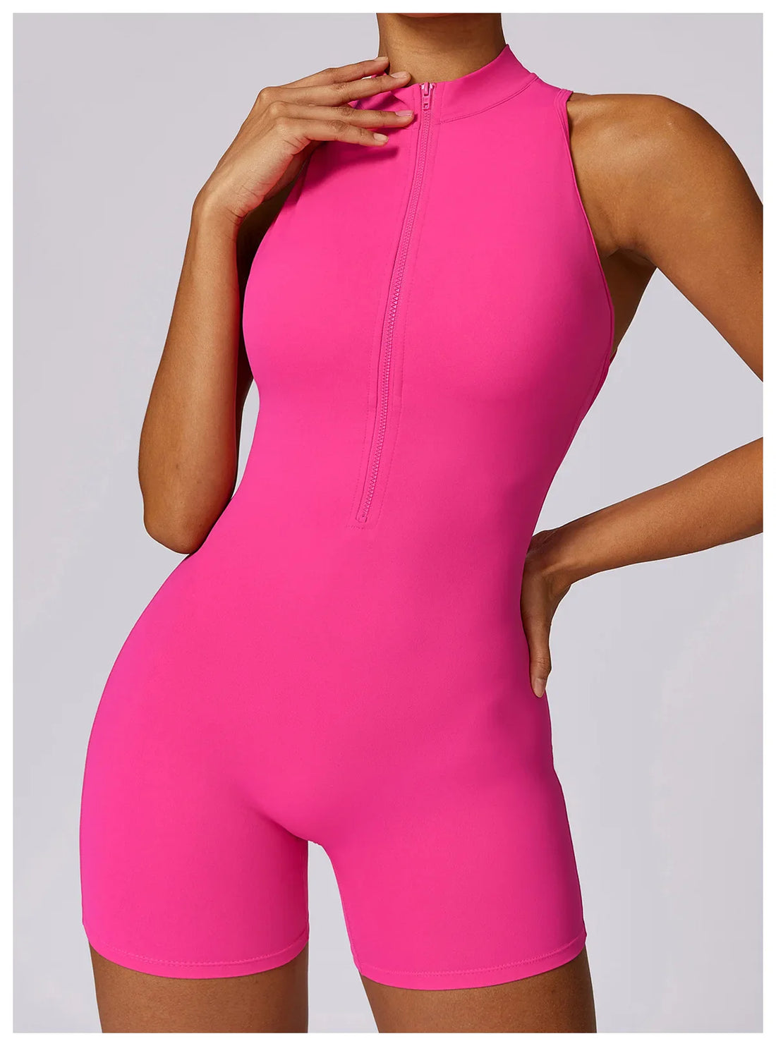 Women Sleeveless Jumpsuit Slim Fit Activewear Workout Yoga Outfit