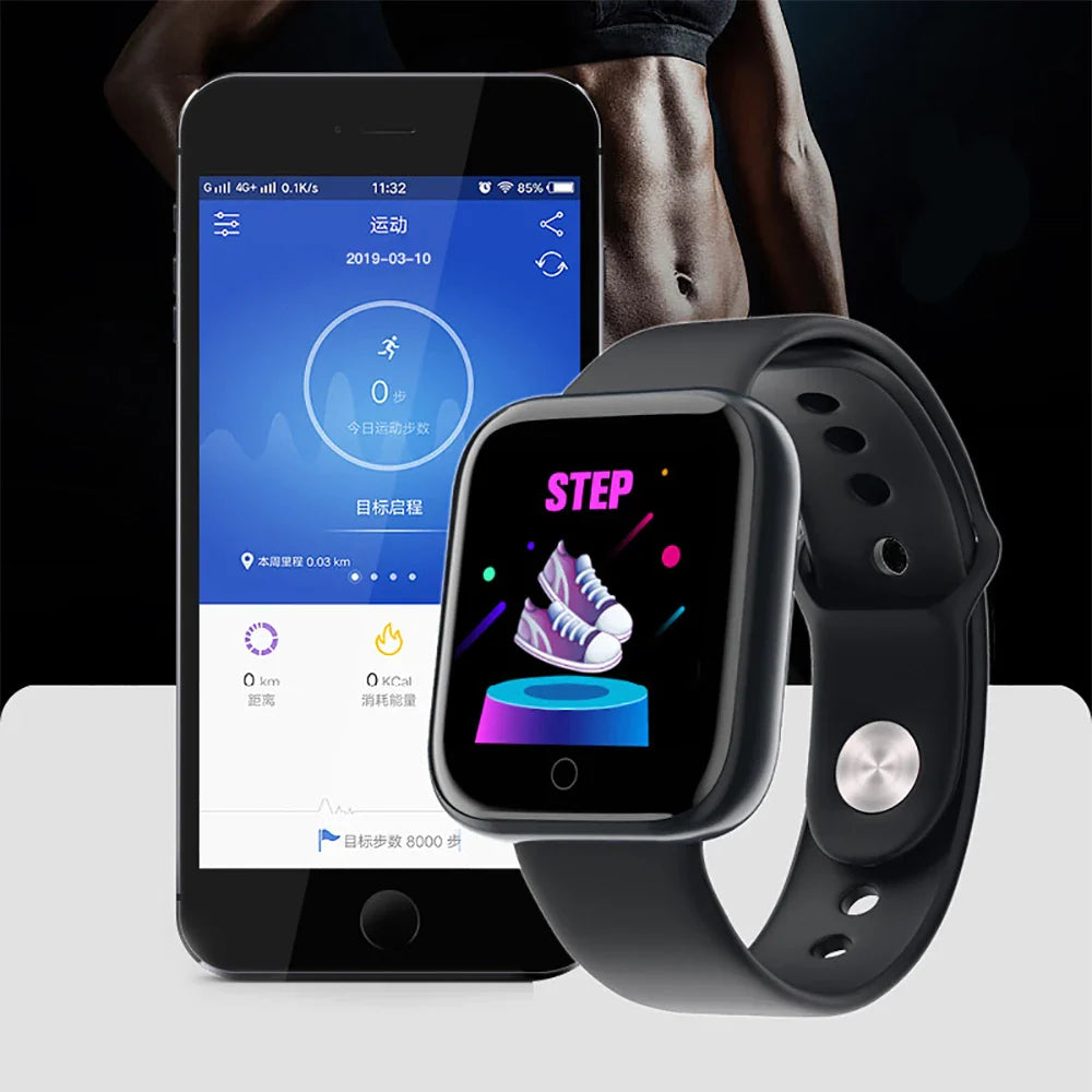 Smart Watch Bluetooth Fitness Tracker Sleep Health Monitor