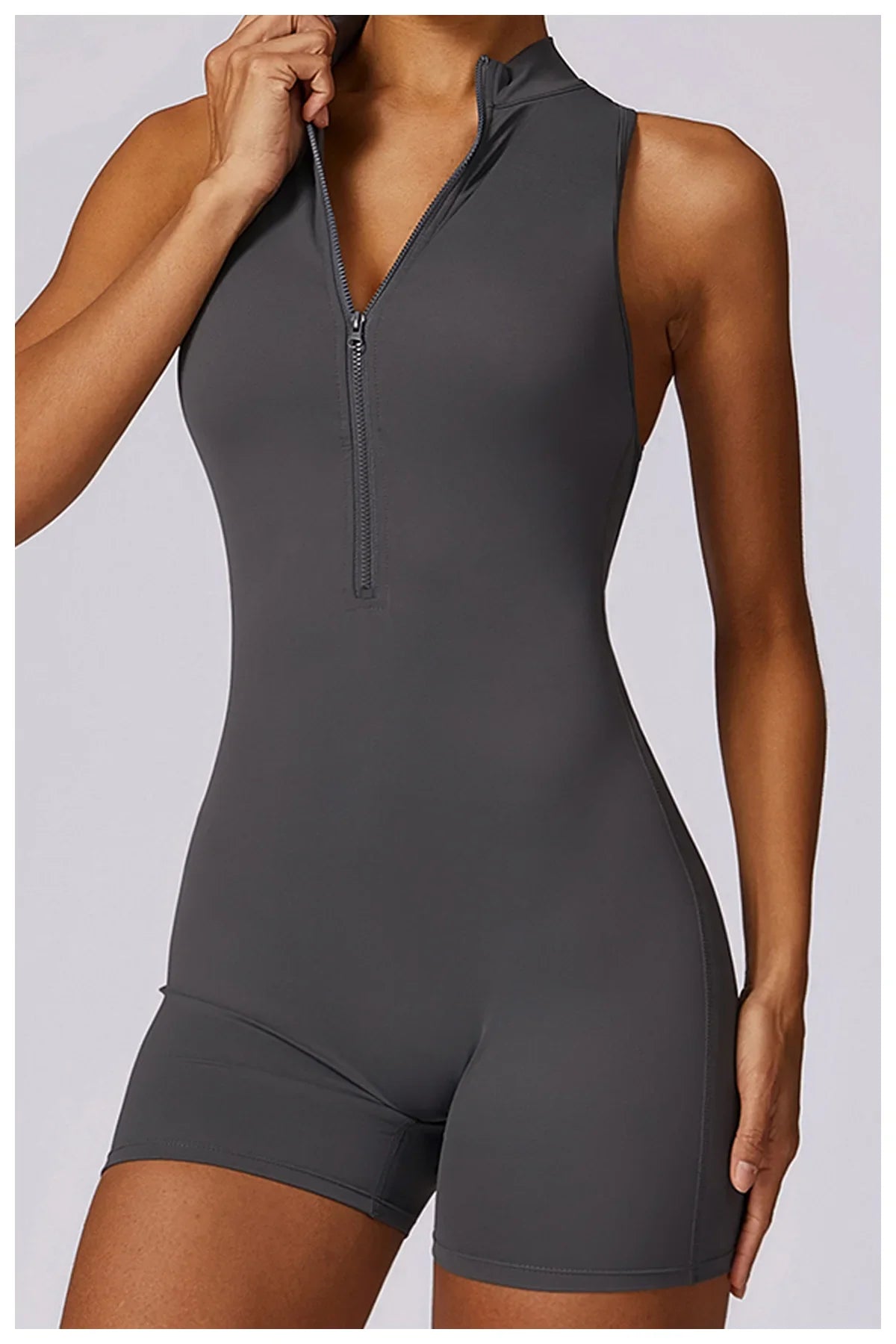 Women Sleeveless Jumpsuit Slim Fit Activewear Workout Yoga Outfit