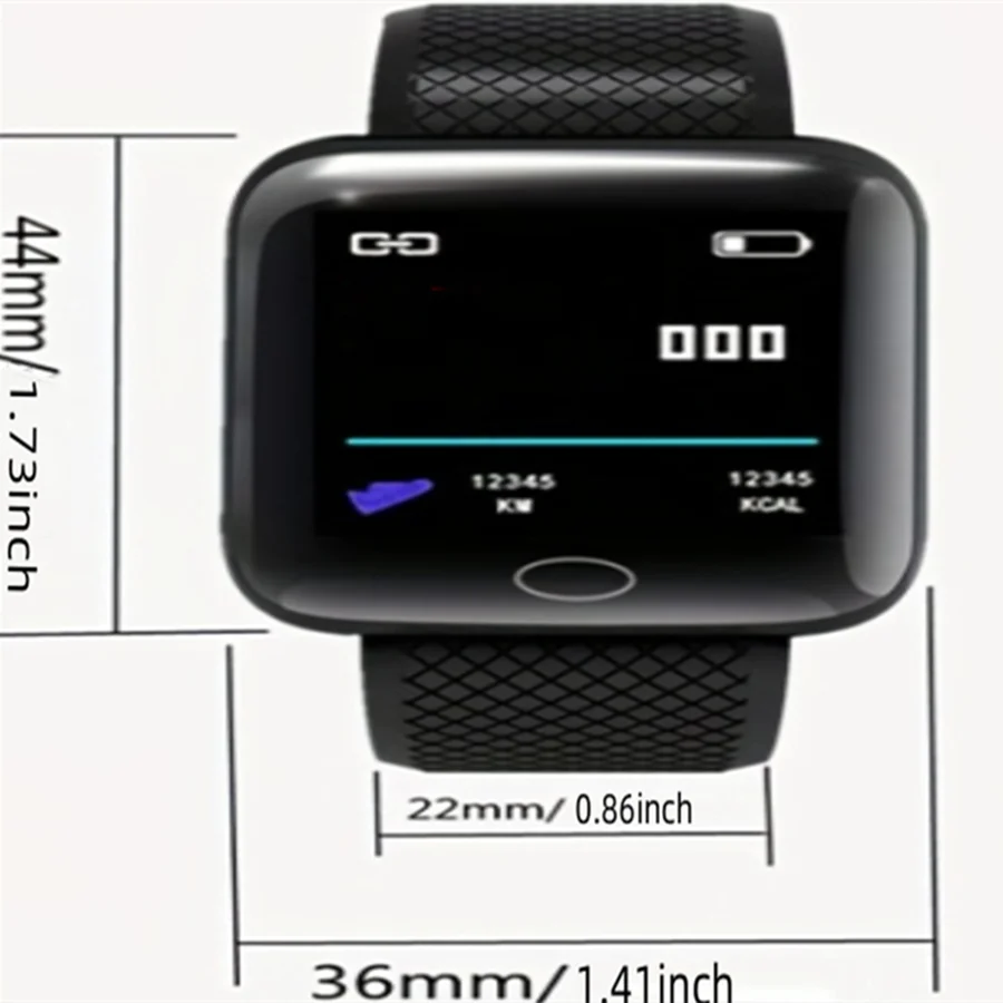 Smart Watch Men Women Message Fitness Heart Rate Monitor Bracelet