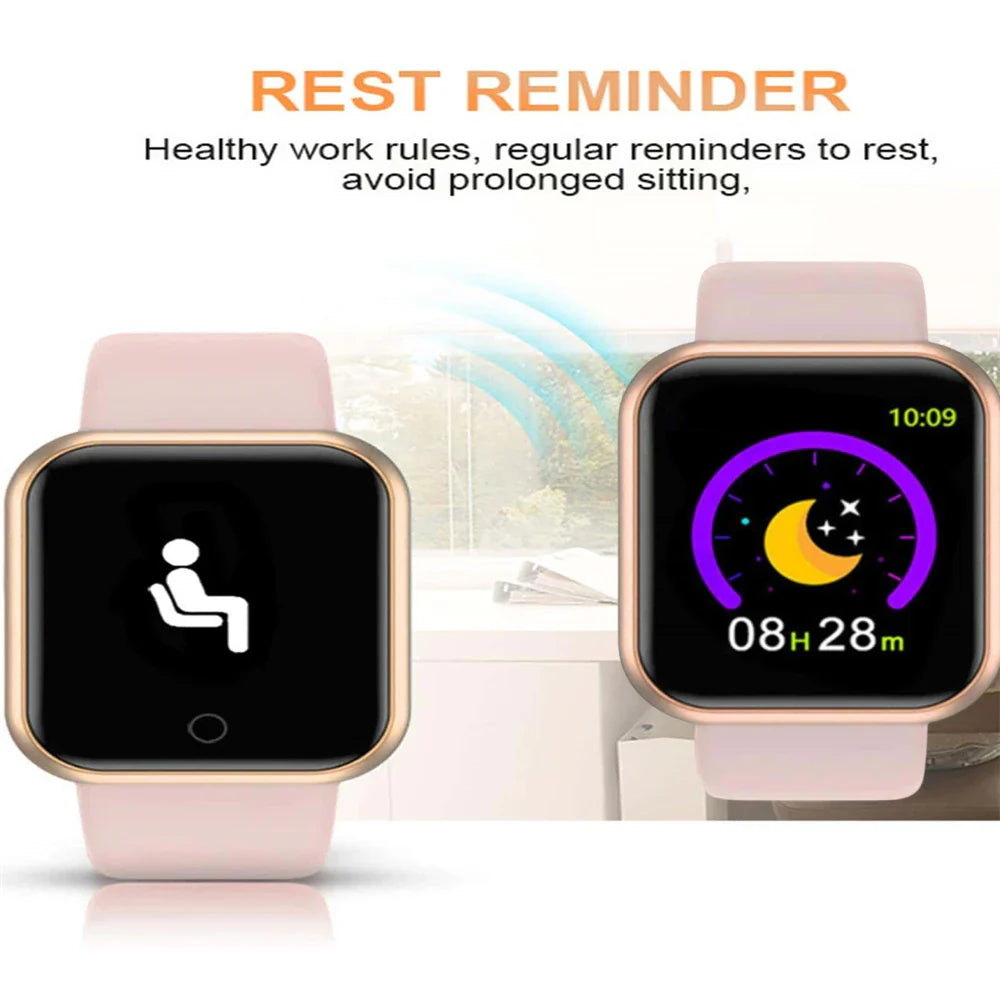 Smart Watch Men Women Message Fitness Heart Rate Monitor Bracelet