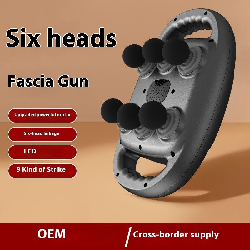 Six Head Massage Gun Deep Tissue Muscle Relaxation Massager