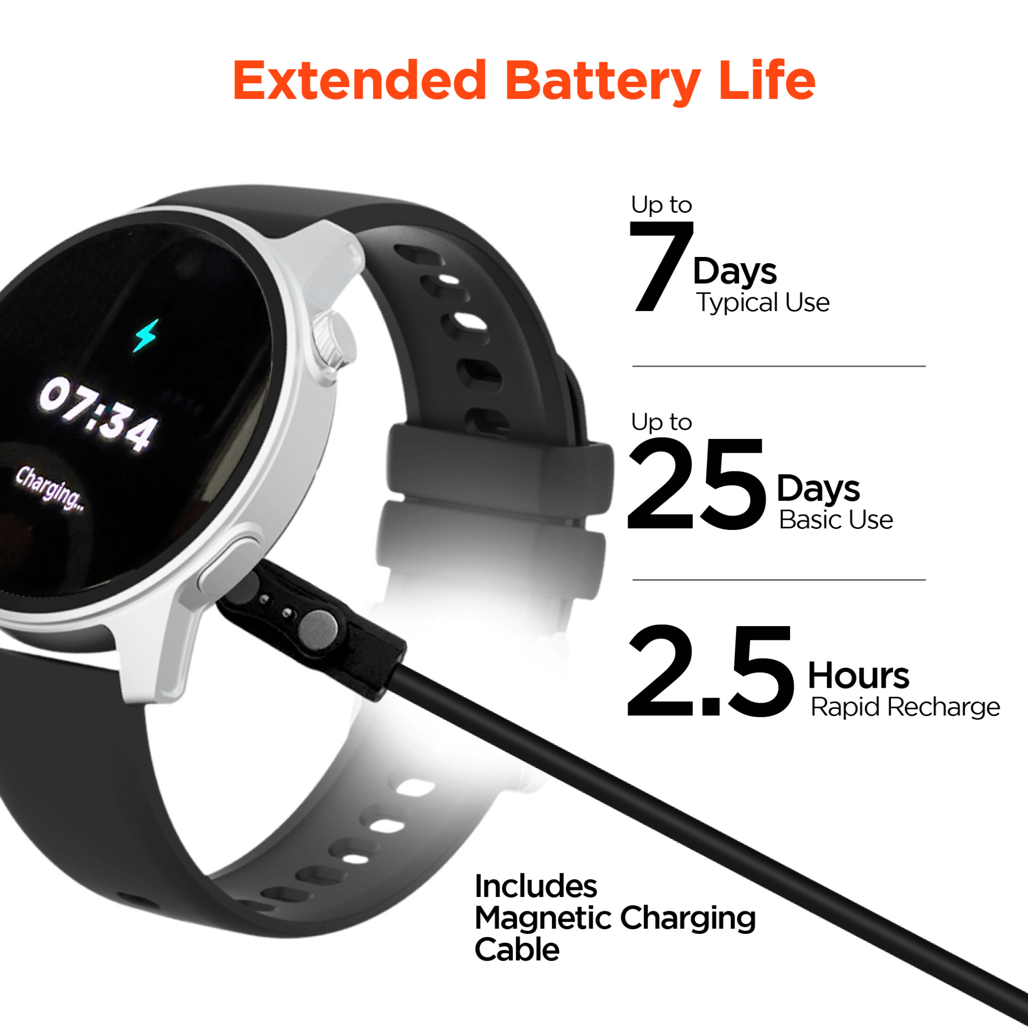 HyperGear SmartWatch Fitness Tracker Heart Rate Sleep Monitor Activity