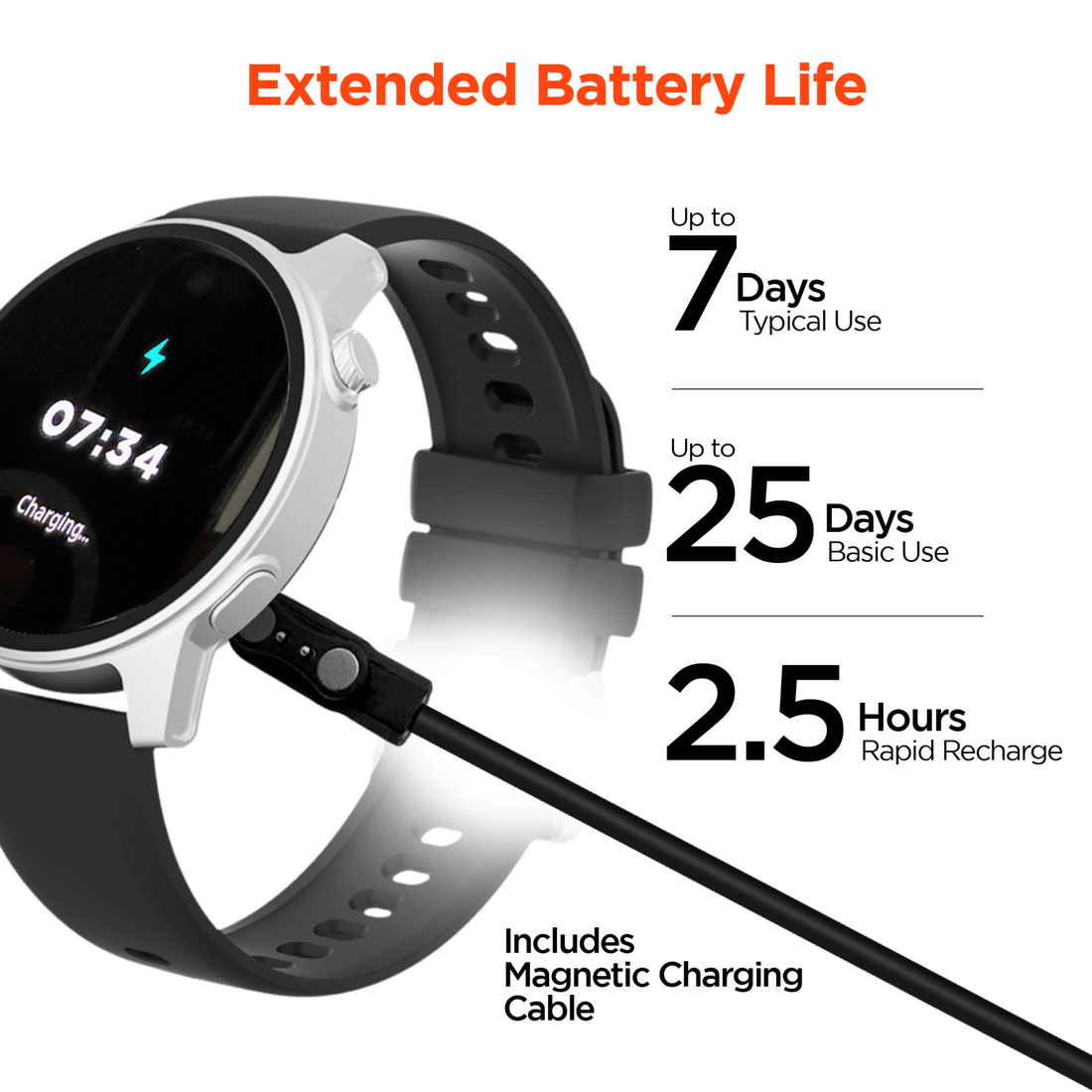 HyperGear SmartWatch Fitness Tracker Heart Rate Sleep Monitor Activity