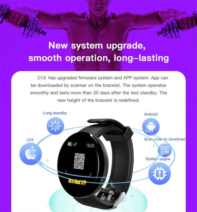 Smart Watch Heart Rate Fitness Tracker Waterproof Touch Screen Wristband
