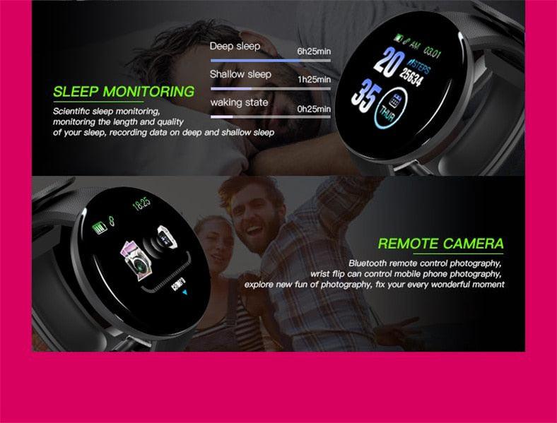 Smart Watch Heart Rate Fitness Tracker Waterproof Touch Screen Wristband