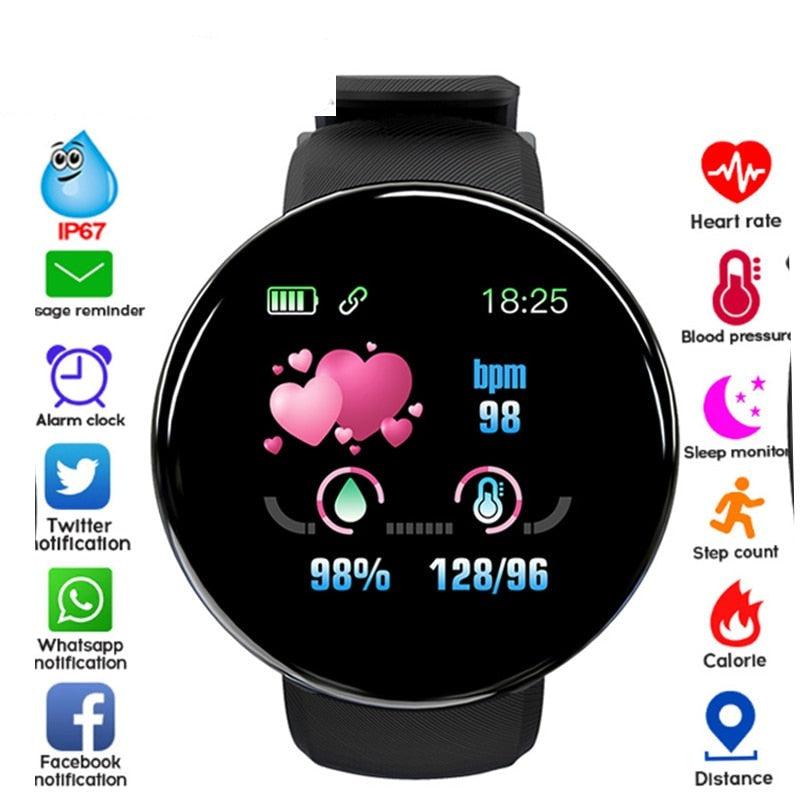 Smart Watch Heart Rate Fitness Tracker Waterproof Touch Screen Wristband