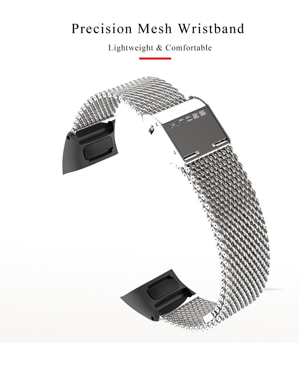 Metal Magnetic Smart Watch Wristband Stainless Steel Adjustable Loop Strap