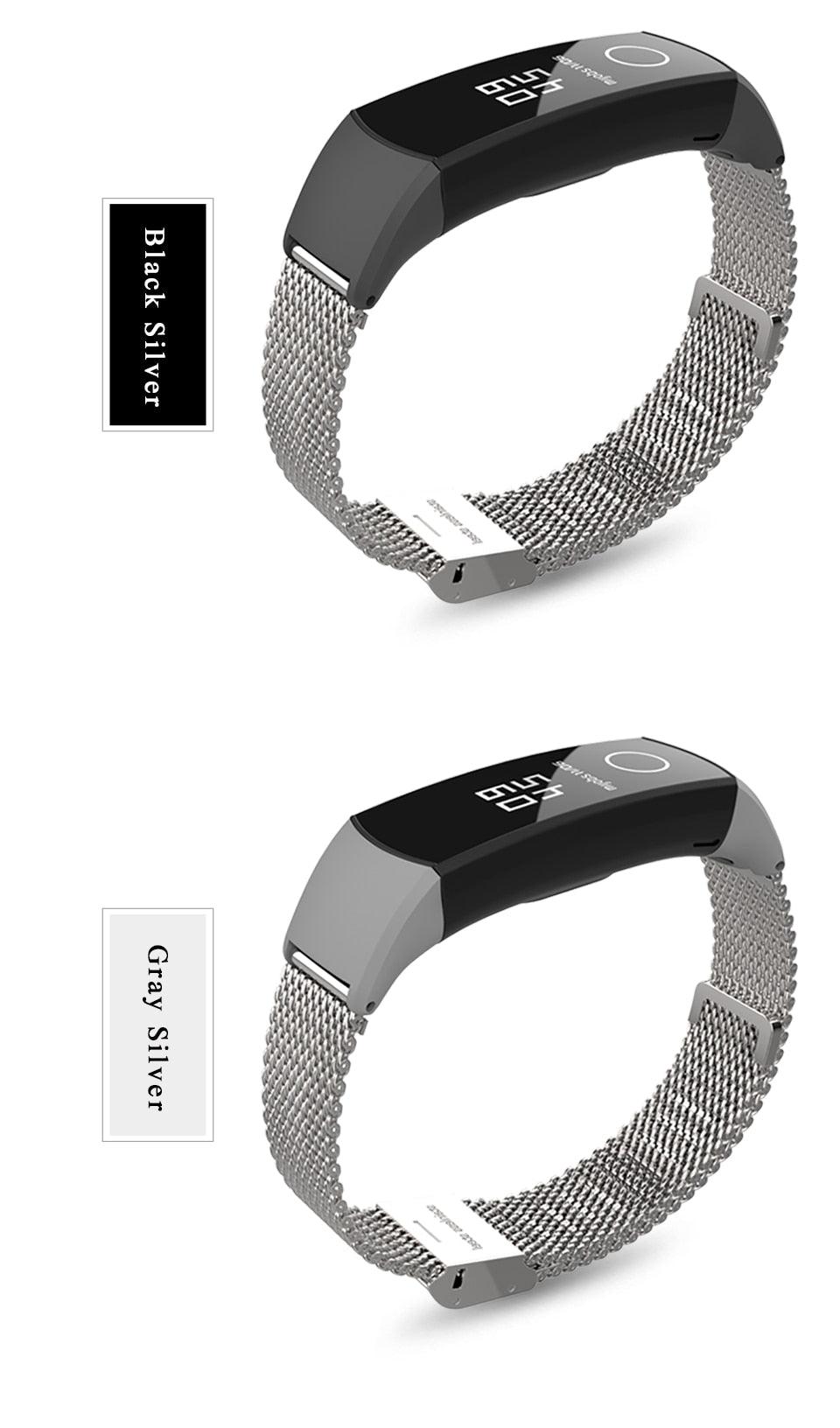 Metal Magnetic Smart Watch Wristband Stainless Steel Adjustable Loop Strap