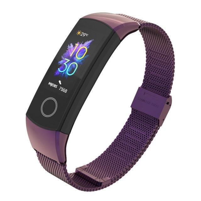 Metal Magnetic Smart Watch Wristband Stainless Steel Adjustable Loop Strap