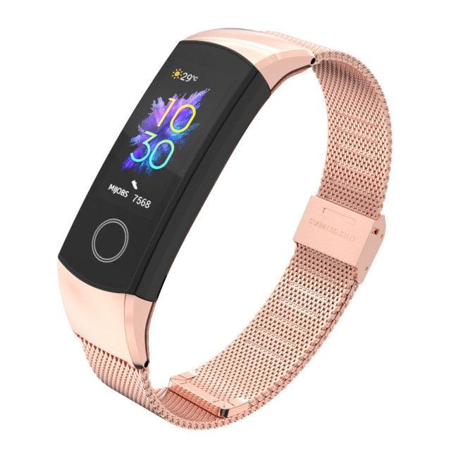 Metal Magnetic Smart Watch Wristband Stainless Steel Adjustable Loop Strap