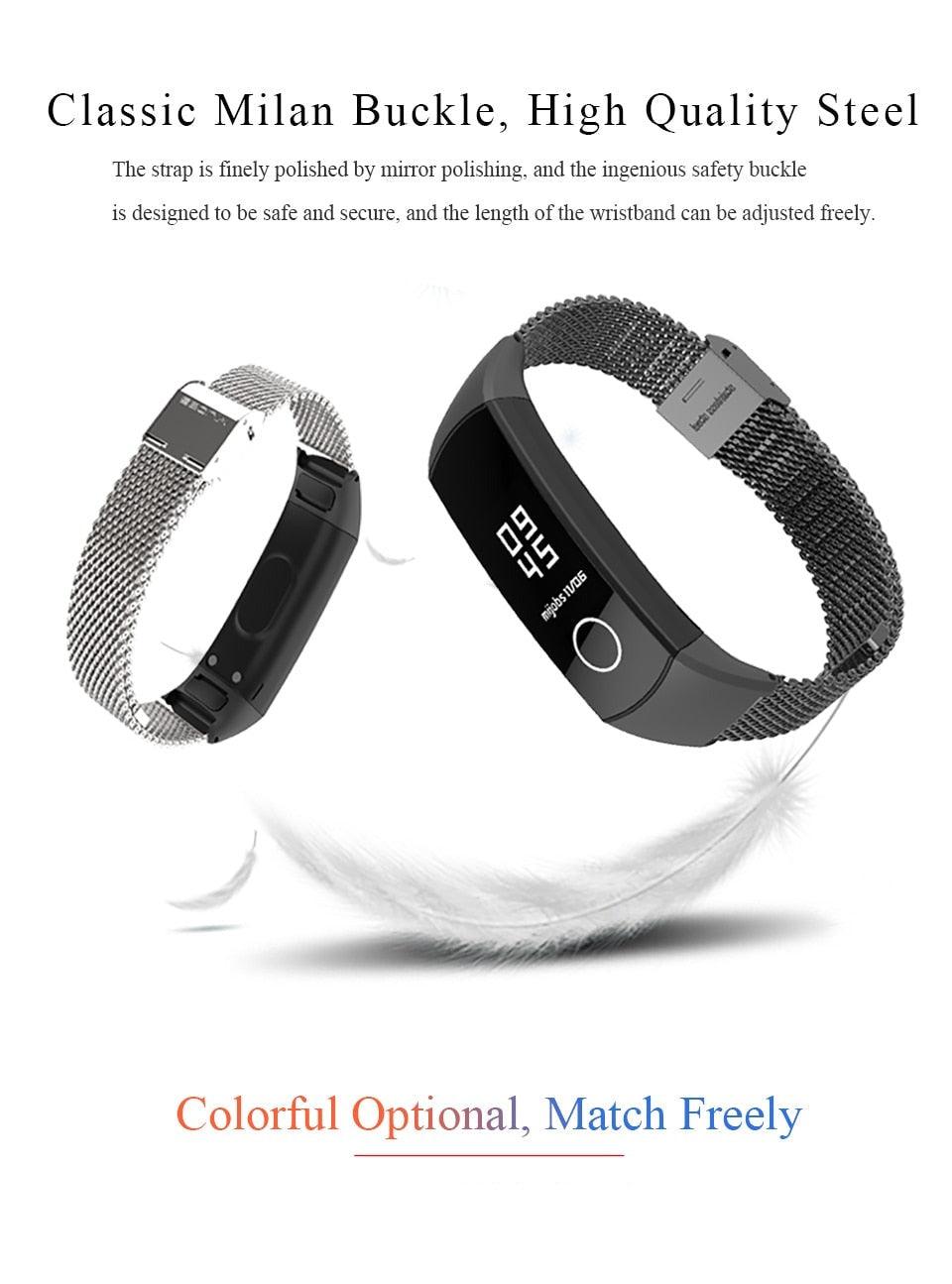 Metal Magnetic Smart Watch Wristband Stainless Steel Adjustable Loop Strap